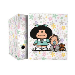 CARPETA A4 4 ANILLAS 40MM MAFALDA 20 FLORE