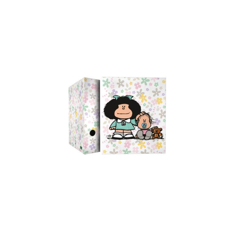 CARPETA A4 4 ANILLAS 40MM MAFALDA 20 FLORE