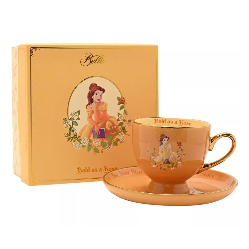 TAZA Y PLATO PRINCESAS DISNEY BELLA