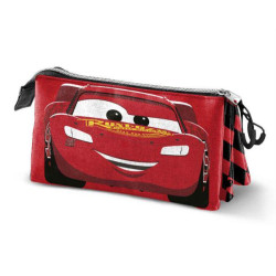 Disney Cars 3 Speed-Estuche Portatodo Triple  Rojo