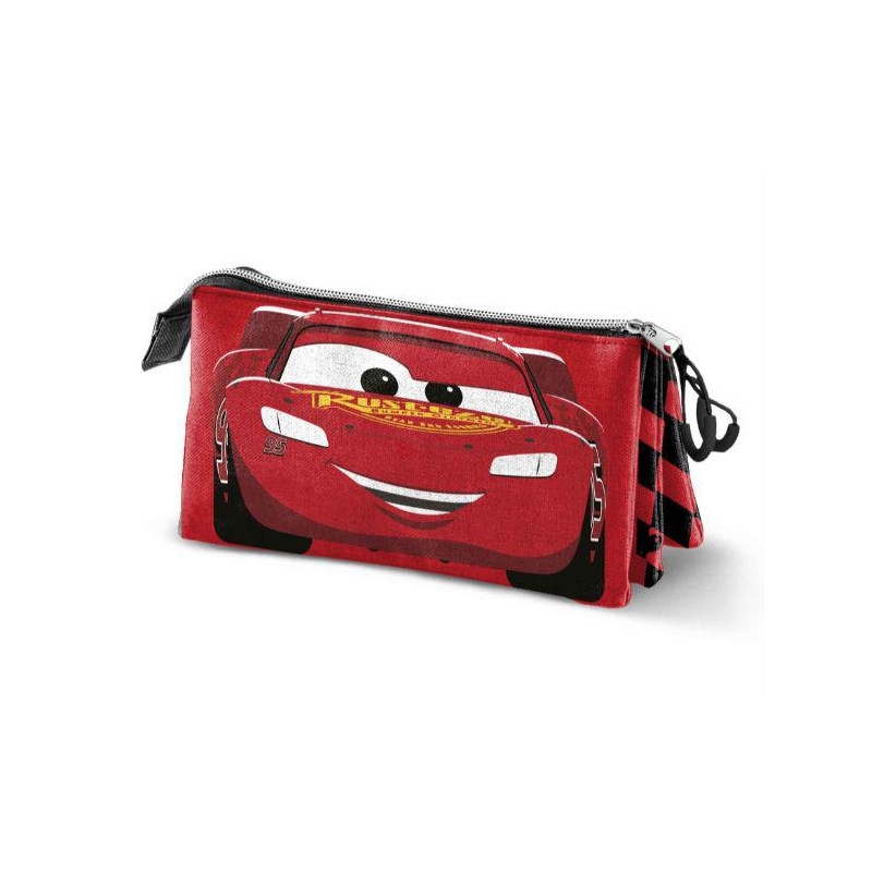 Disney Cars 3 Speed-Estuche Portatodo Triple  Rojo