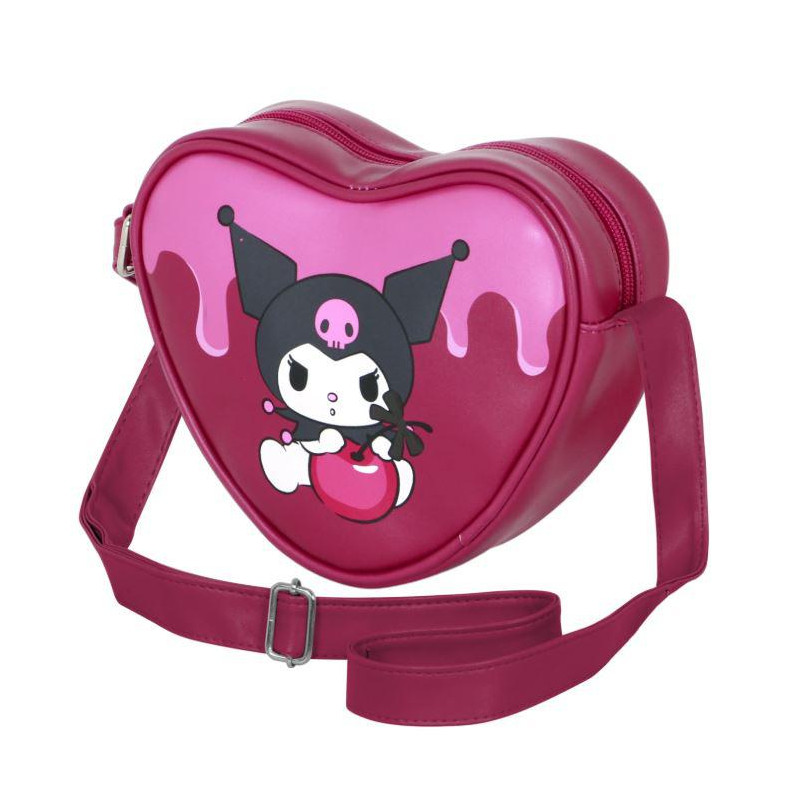 Hello Kitty Kuromi Cherry-Bolso Bandolera Corazón 