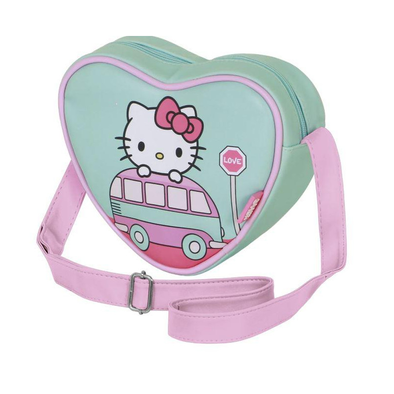 Hello Kitty Van-Bolso Bandolera Corazón Casual  Ve