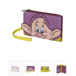 Disney Siete Enanitos Dopey-Billetero Slim  Morado