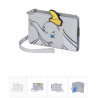 Disney Dumbo Face-Billetero Slim  Azul