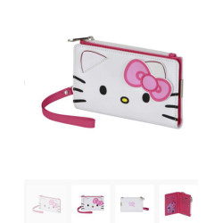 Hello Kitty Face-Billetero Slim  Blanco