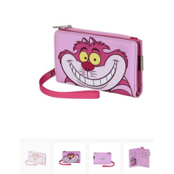 Disney Gato de Cheshire Smile-Billetero Slim  Rosa