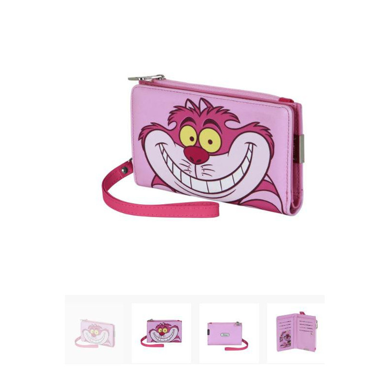 Disney Gato de Cheshire Smile-Billetero Slim  Rosa