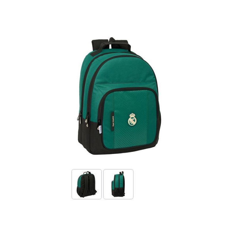 MOCHILA DOBLE ADAPT REAL MADRID 2ª EQUIP  42X32CM