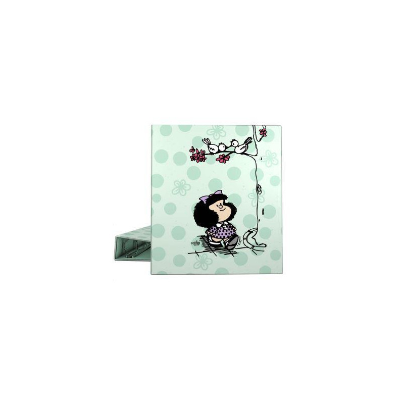 CARPETA A4 4 ANILLAS 40MM FORRADO MAFALDA KISS 26