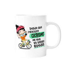 TAZA - DESDE QUE PRACTICO CICLISMO MI VIDA VA SOBR