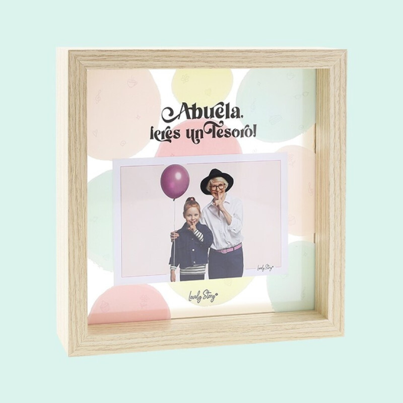 MARCO DE FOTOS DE MADERA - ABUELA, ¡ERES UN TESORO