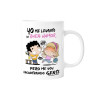 TAZA GRACIOSA - YO ME LEVANTO DE BUEN HUMOR, PERO