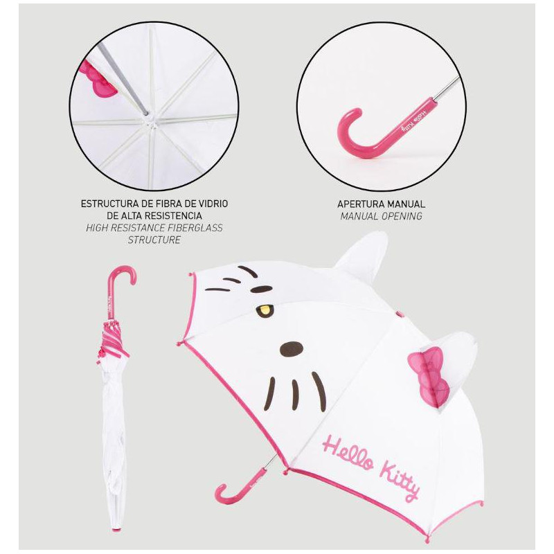 PARAGUAS MANUAL HELLO KITTY 