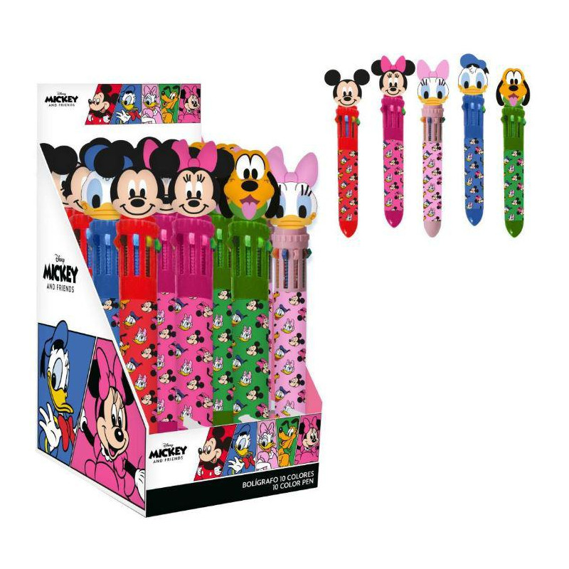 BOLIGRAFO 10 COLORES DISNEY