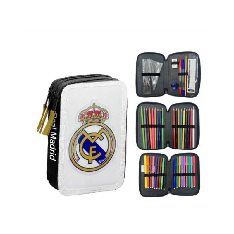 PLUMIER CON ACCESORIOS REAL MADRID 