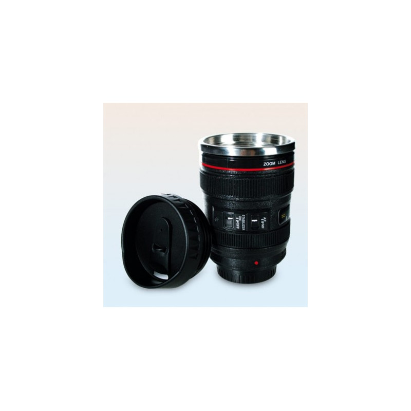 Taza objetivo cámara