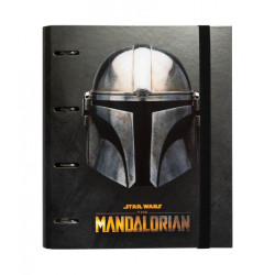 Carpeta 4 Anillas Troquelada Premium The Mandalori