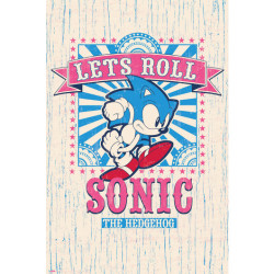 POSTER SONIC LET´S ROLL