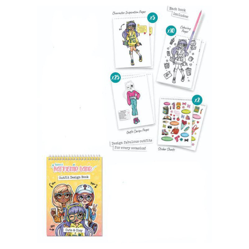Cuaderno Diseña Tu Outfit Harmonie Lane-Cute & Cos