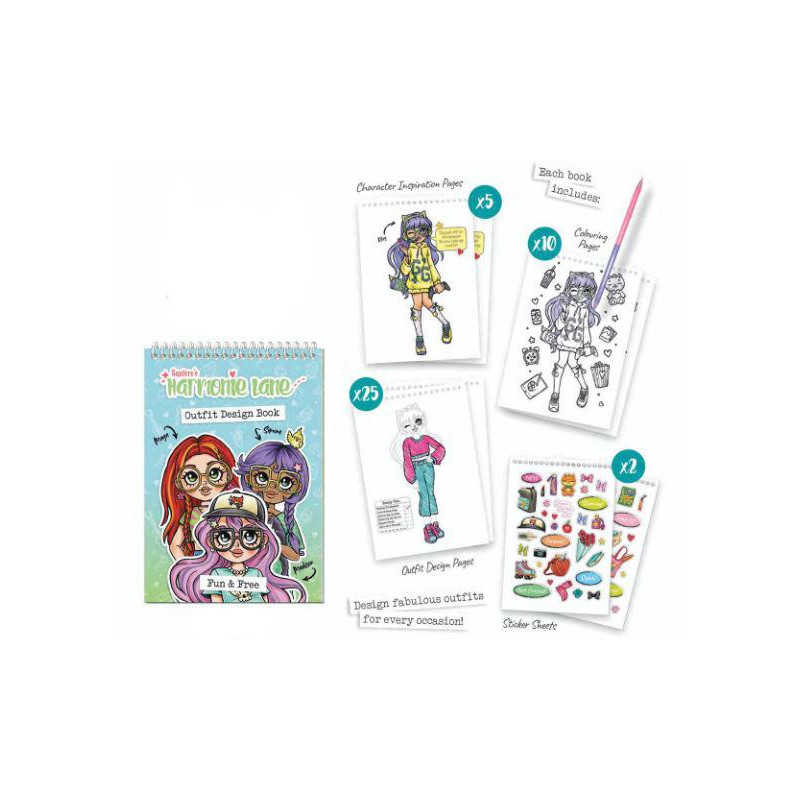 Cuaderno Diseña Tu Outfit Harmonie Lane-Fun & Free