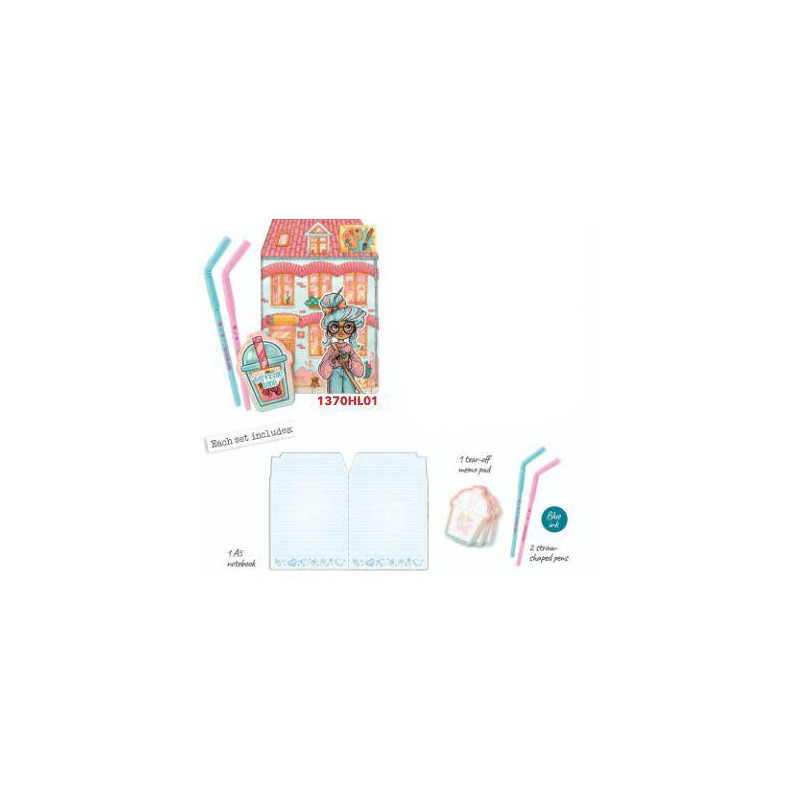 Cuaderno con Notas Adhesivas y Dos Bolis Harmonie 