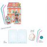 Cuaderno con Notas Adhesivas y Dos Bolis Harmonie 