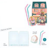 Cuaderno con Notas Adhesivas y Dos Bolis Victoria