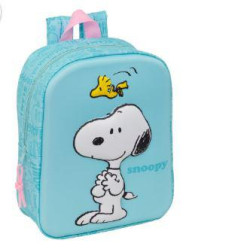 MOCHILA GUARDERIA 3D SNOOPY CUADRADA