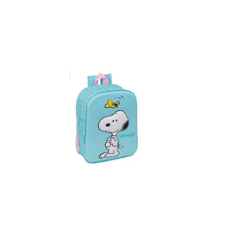 MOCHILA GUARDERIA 3D SNOOPY CUADRADA