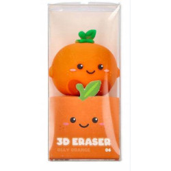 GOMA DE BORRAR 3D NARANJA