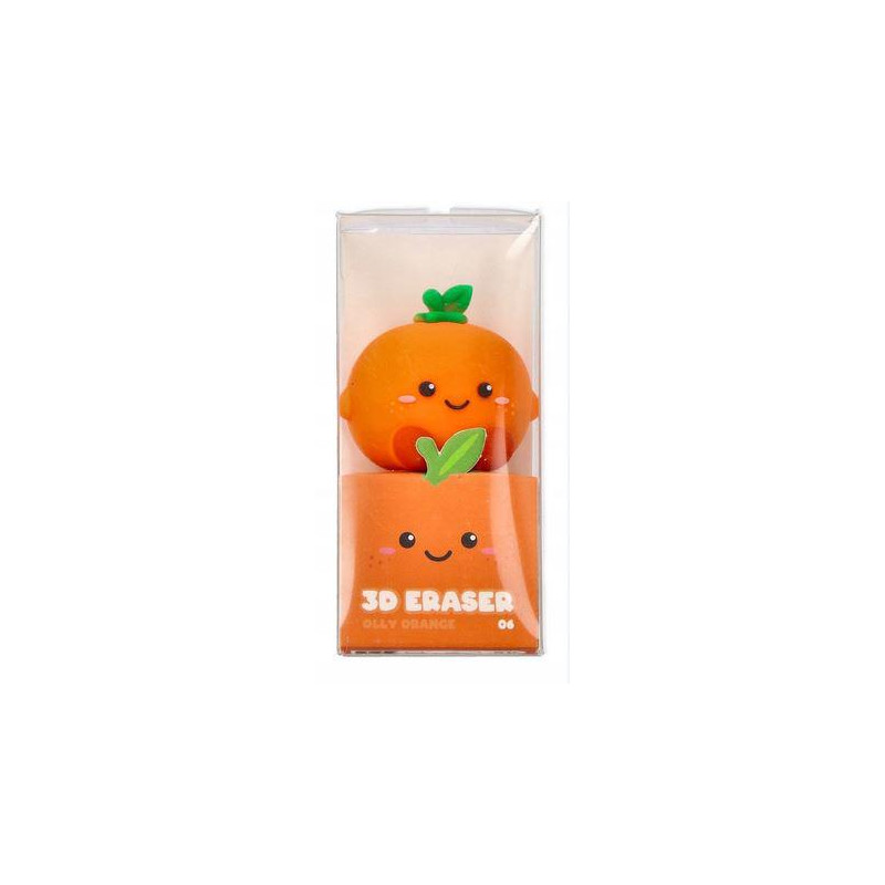 GOMA DE BORRAR 3D NARANJA