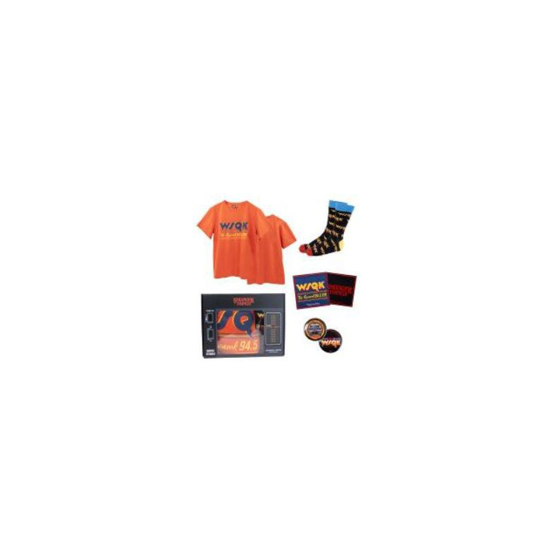 SET STRANGER THINGS CAMISETA CHAPA PARCHE CALCETIN