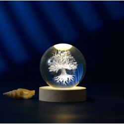 Lampara Bola de Cristal Grande Arbol