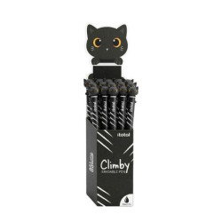 BOLIGRAFO BORRABLE CLIMBY GATO NEGRO 