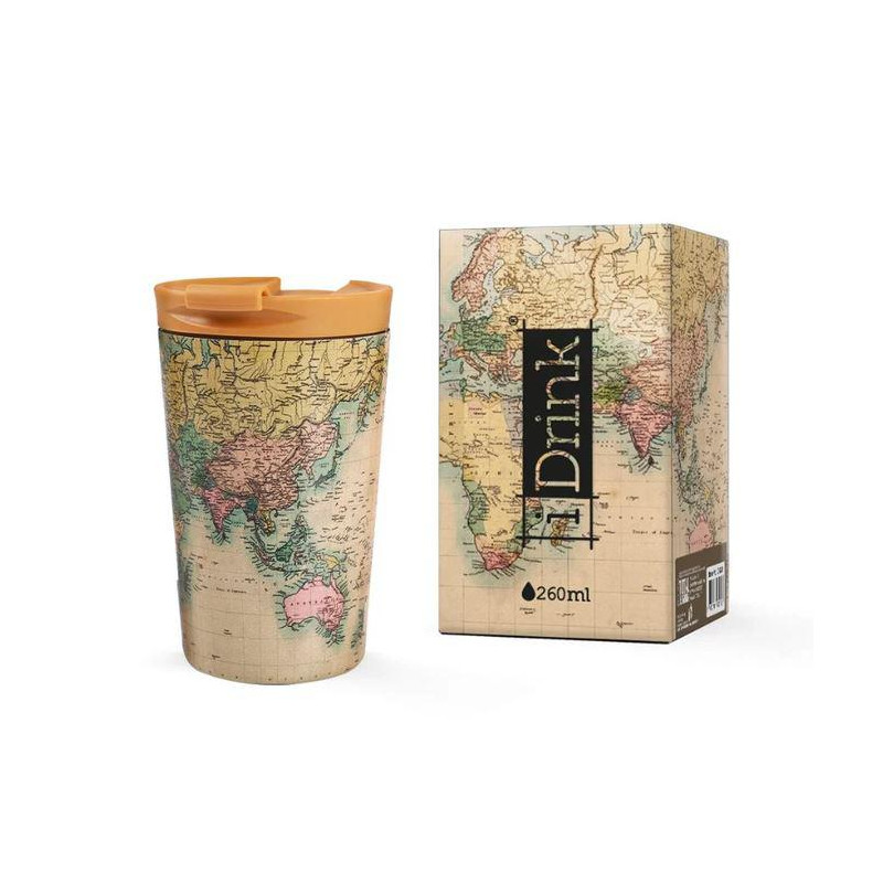 TAZA VIAJE OLD MAP 260ml