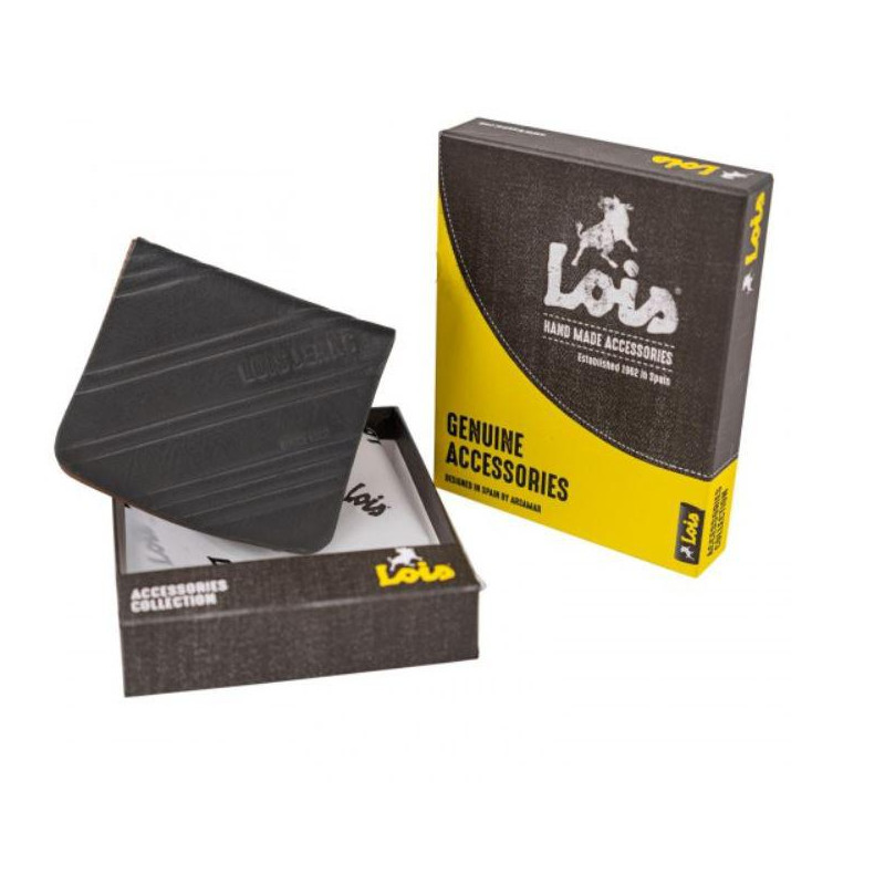 Monedero De Piel Lois Dothan NEGRO