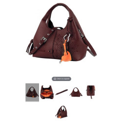 Bolso De Mano Bandolera Lois Whisler GRANATE