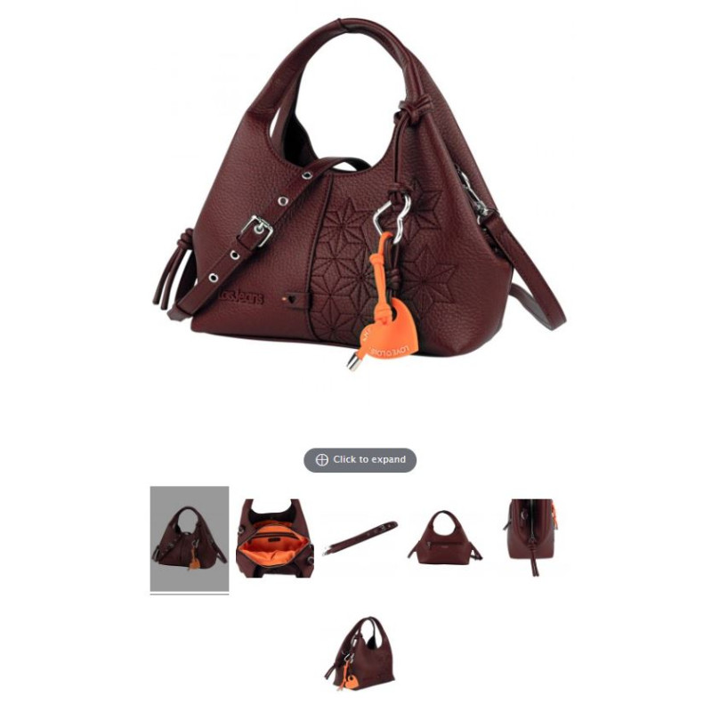 Bolso De Mano Bandolera Lois Whisler GRANATE