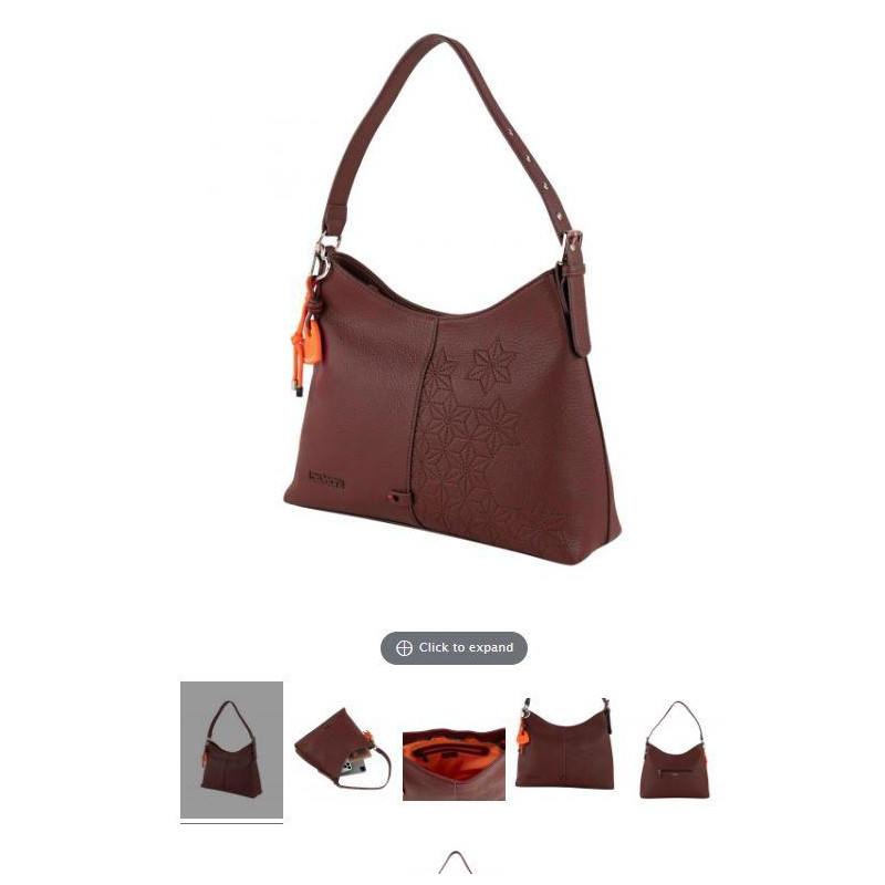 Bolso Hombro Lois Whisler GRANATE