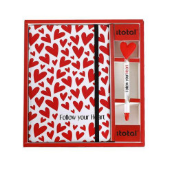 CUADERNO BOLIGRAFO FOLLOW YOUR HEART
