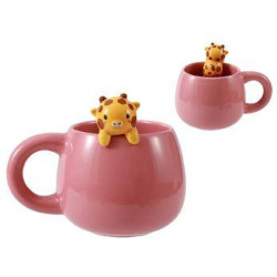 TAZA CHARM JIRAFA