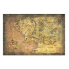 POSTER EL SEÑOR DE LOS ANILLOS MAPA DE LA TIERRA M