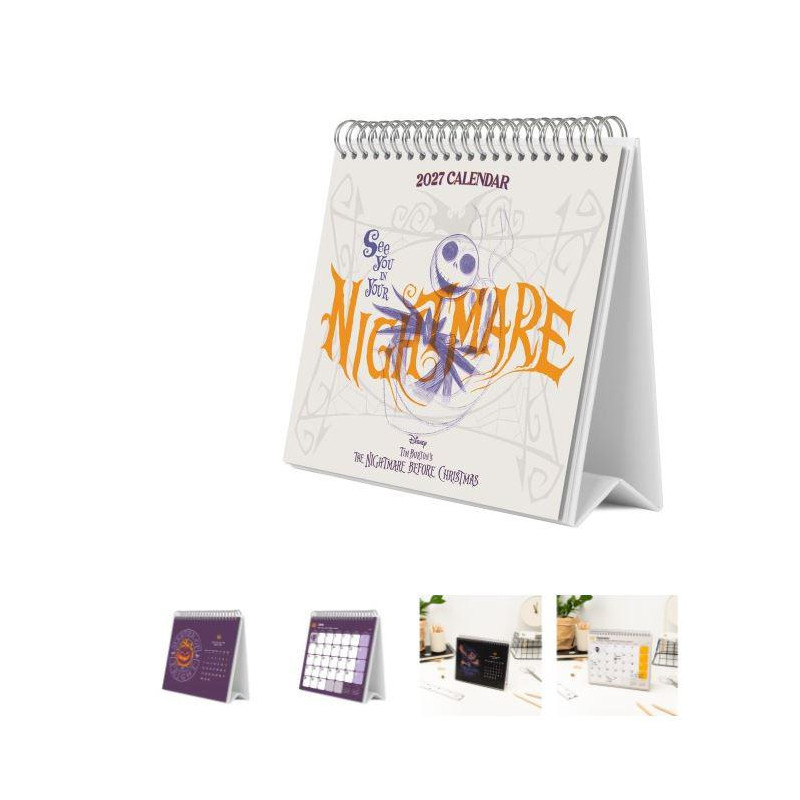 CALENDARIO DE ESCRITORIO 2027 DISNEY PESADILLA 