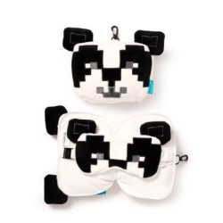 Almohada de Viaje con Antifaz Panda Minecraft