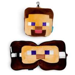 Almohada de Viaje con Antifaz Steve Minecraft