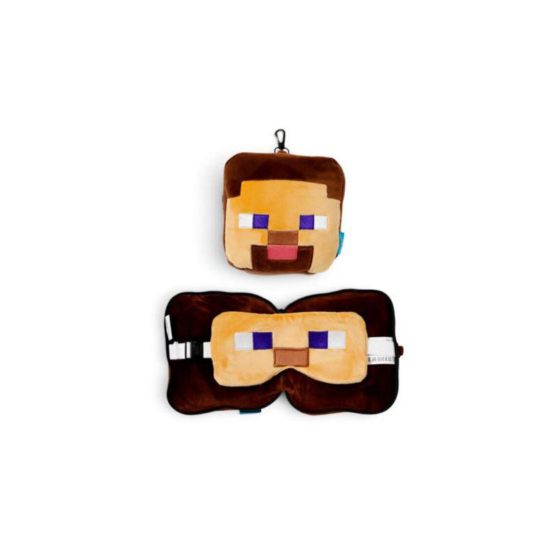 Almohada de Viaje con Antifaz Steve Minecraft