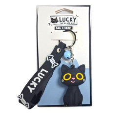 Llavero 3D con forma Gato Negro