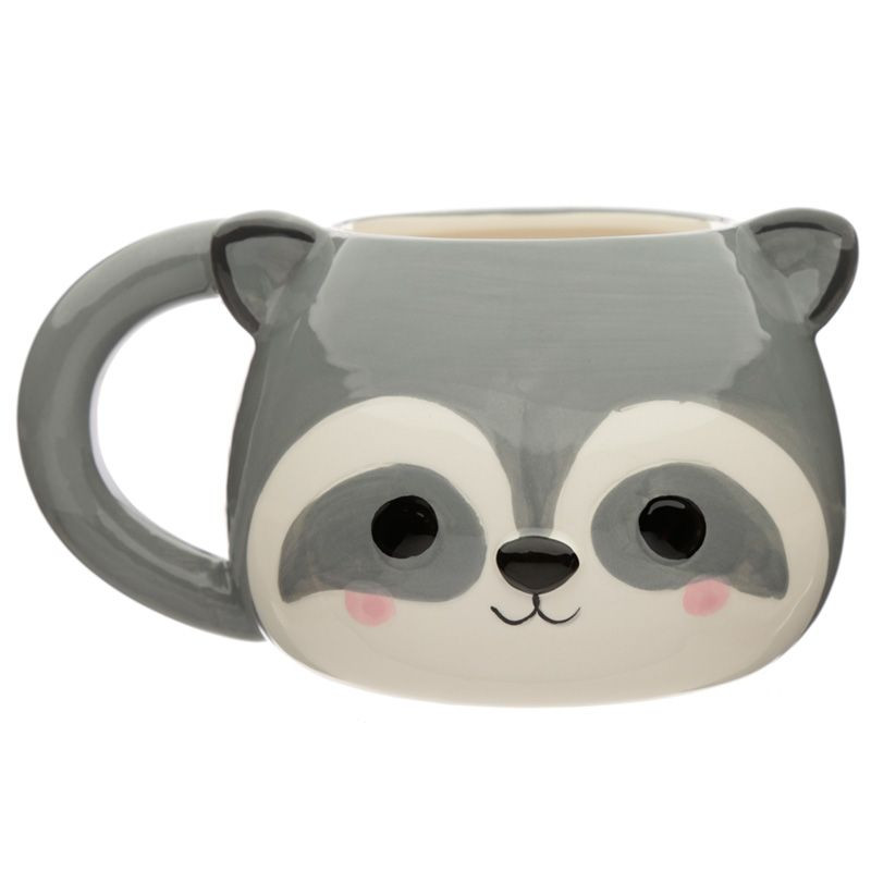 Taza con forma cabeza Mapache