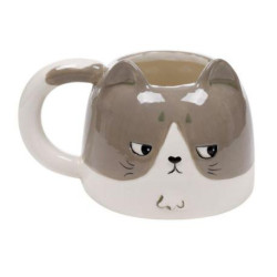 Taza de Cerámica con Forma de Gato Gatsby